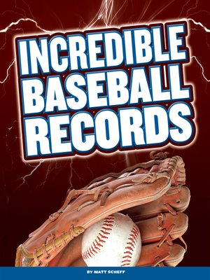 cover image of Incredible Baseball Records